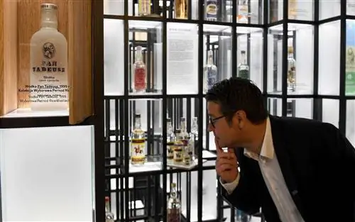 Реакция посетителя в Музее польской водки