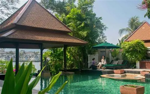 Вилла с бассейном на курорте Banyan Tree Spa Sanctuary в Таиланде