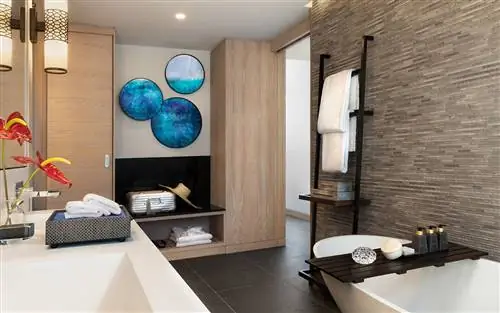 Ванная комната курорта Anantara Mauritius