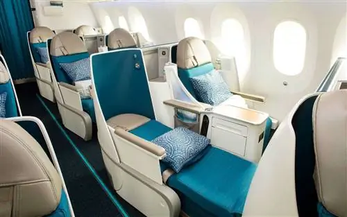 Бизнес-салон на борту Air Tahiti Nui Dreamliner