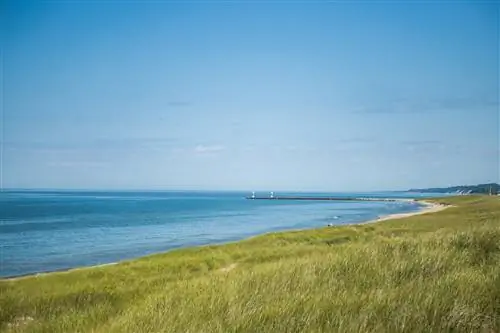 Озеро Мичиган от Saugatuck MI Озеро Мичиган от Saugatuck MI