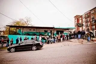 Ресторан Franklin BBQ Austin TX Внешний вид ресторана