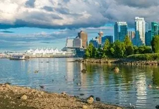 На изображении может находиться Вода Природа На улице Набережная Городское здание Город Офисное здание Животное и птица