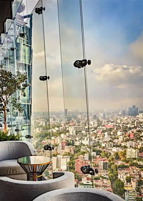 Вид с ресторана Самос в The RitzCarlton Mexico City