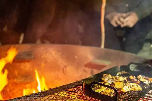 Баранина, приготовленная на костре