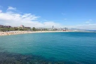 Барселона Испания Пляж Богатель Барселона Испания Пляж Богатель