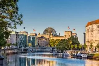 Германия Берлин Достопримечательность Рейхстаг