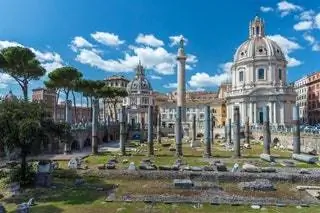 Колонна Траяна на площади Венеции Domus Romane Rome Tour