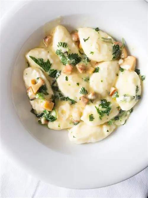 Сливочные ньокки и грибы в Zuni Caf