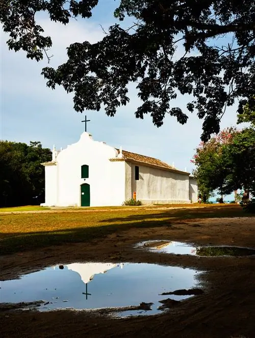 Это изображение может содержать Растение Трава Лужа Человек Дерево Шпиль Здание Шпиль Архитектура и Башня