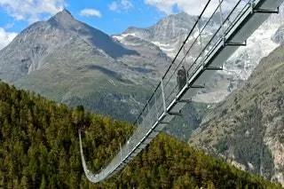 Висячий мост Чарльза Куонена Ранда Вале Швейцария