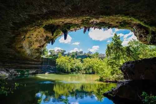 Путеводитель по местам для купания Hamilton Pool Preserve Texas