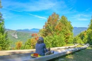 Attitash Mountain Resort Alpine Slide Нью-Гэмпшир