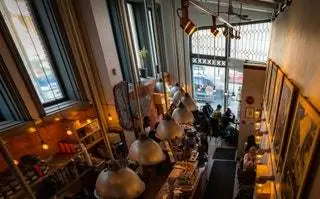 Монреаль, Квебек, Канада, ресторан Coffee Pikolo Espresso Bar