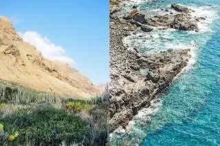 На изображении может находиться природа на улице скала океан вода горный пейзаж и мыс