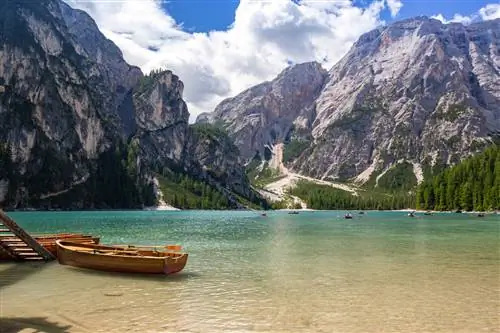 Fanes Sennes Braies Park Озеро Брайес