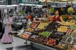 Испания Рынок Мадрида Mercado de Vallehermoso