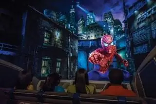 США Флорида Тематический парк Орландо Universal Studios Удивительные приключения Человека-паука