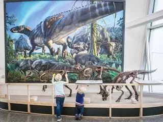 Это изображение может содержать животное Рептилия Динозавр Человек Брюки Одежда Одежда Обувь Обувь Джинсы и джинсы