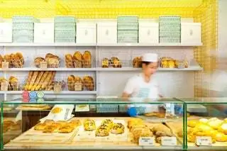 Интерьер кофейни Сингапура пекарни Tiong Bahru
