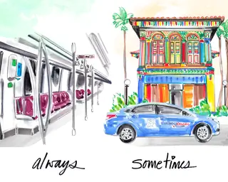 транспорт в сингапуре