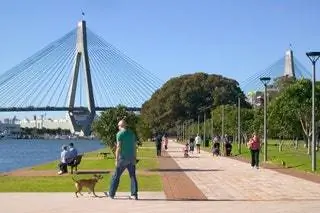Парк Сидней Австралия Glebe Foreshore Parks
