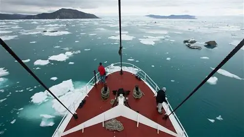 Ледниковая охота у замерзшего побережья Гренландии