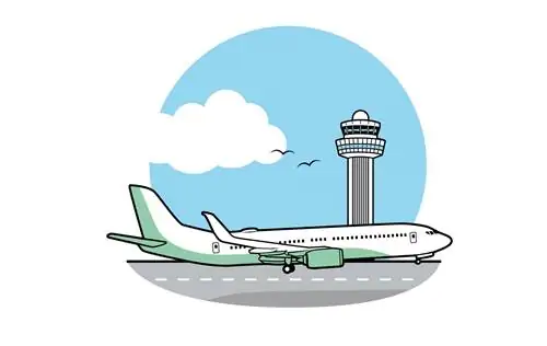 Посадка самолета CNT Intel Illo Illustration