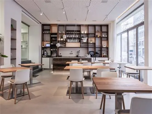 Это изображение может содержать Мебель для ресторана Стул Кафетерий и кафе