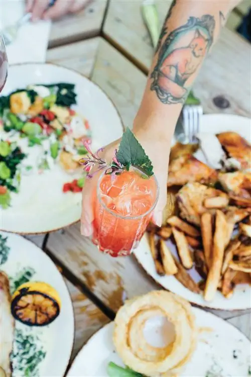 Кожа Человека Фрукты Растение Еда Блюдо Еда Картофель фри Татуировка