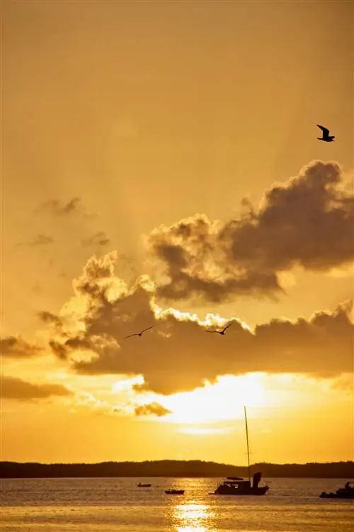 Виды на закат из Исламорады, Флорида-Кис, США.