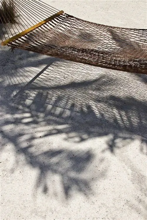 Гамак на пляже у причалов. Исламорада. Флорида Кис. США.