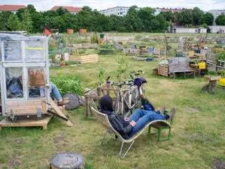 Это изображение может содержать транспортное средство Транспорт Велосипед Человек Мебель Трава и растения