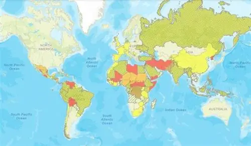 Карта с рекомендациями для туристов в США Карта с рекомендациями для туристов в США