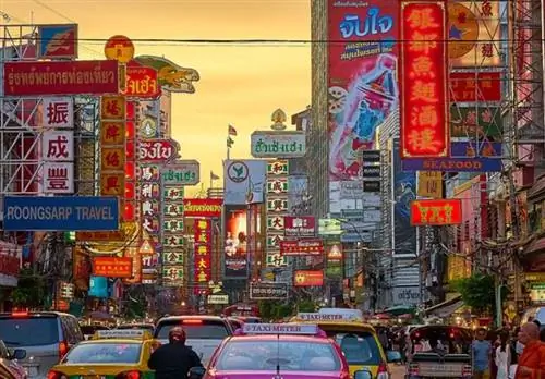 вид на город в Таиланде