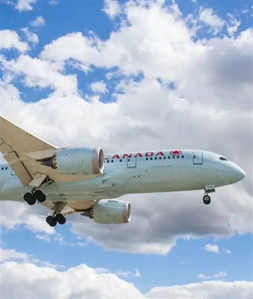 Самолет Air Canada в небе