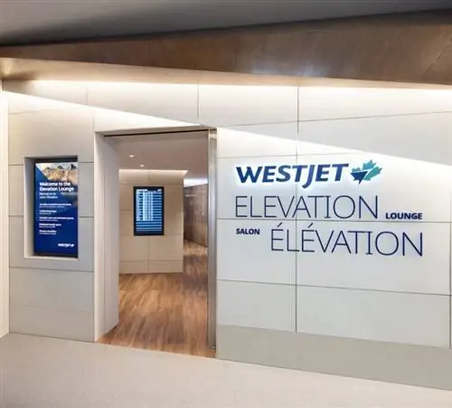 Новый зал ожидания Elevate авиакомпании WestJet в Калгари