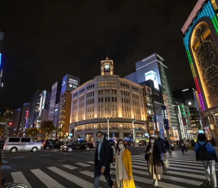 ginza tokyo covid японские маски