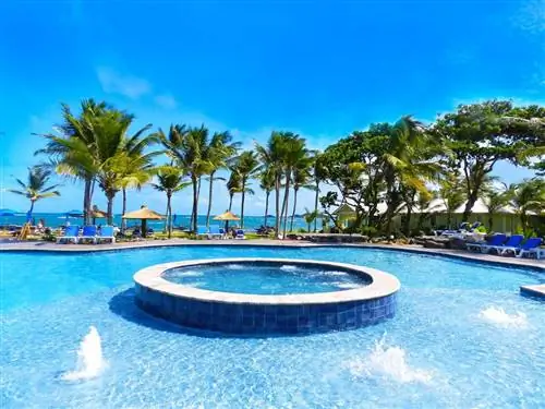 Отель Сент-Люсии на берегу океана