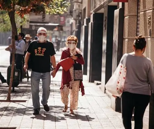 Чили: блокировка масок для лица