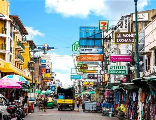 Каосан Роуд в Бангкоке - Таиланд