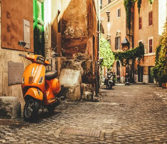 Италия Рим улица Веспа