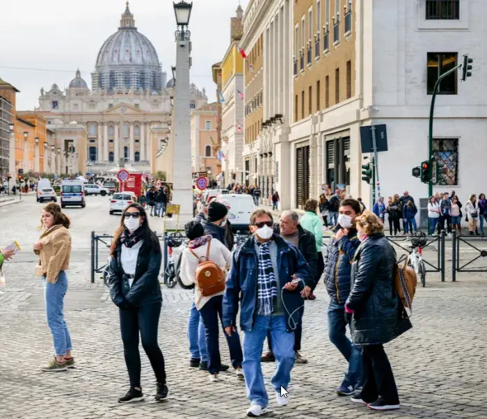 Италия Ковид Площадь Святого Петра