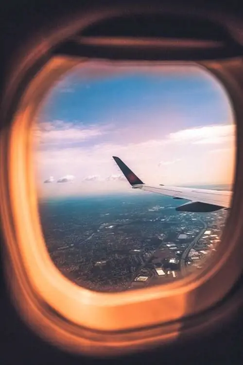 Вид из окна самолета Air Canada