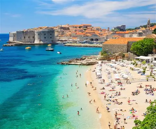 Пляж в Дубровнике, Хорватия (2)