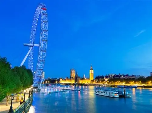 Биг Бен Лондонский глаз река