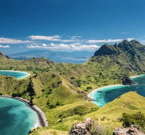 Индонезия горы вода