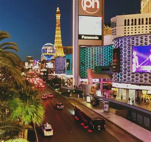 Лас-Вегас Стрип ночью