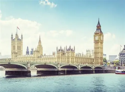 Лондон Биг Бен Хаус Парламент река Темза