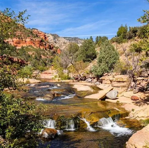 Маршрут Slide Rock к зоне купания Slide Rock